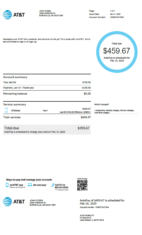  Minol USA business utility bill 